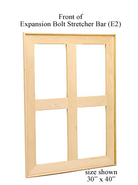 Front of expansion bolt stretcher bar - E2